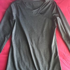 A long sleeve dri-fit Nike shirt.